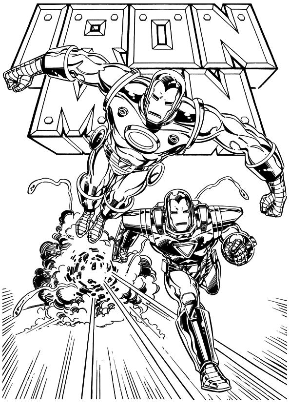 marvel coloring pages iron man - photo #22