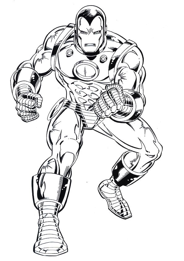 marvel coloring pages iron man - photo #26