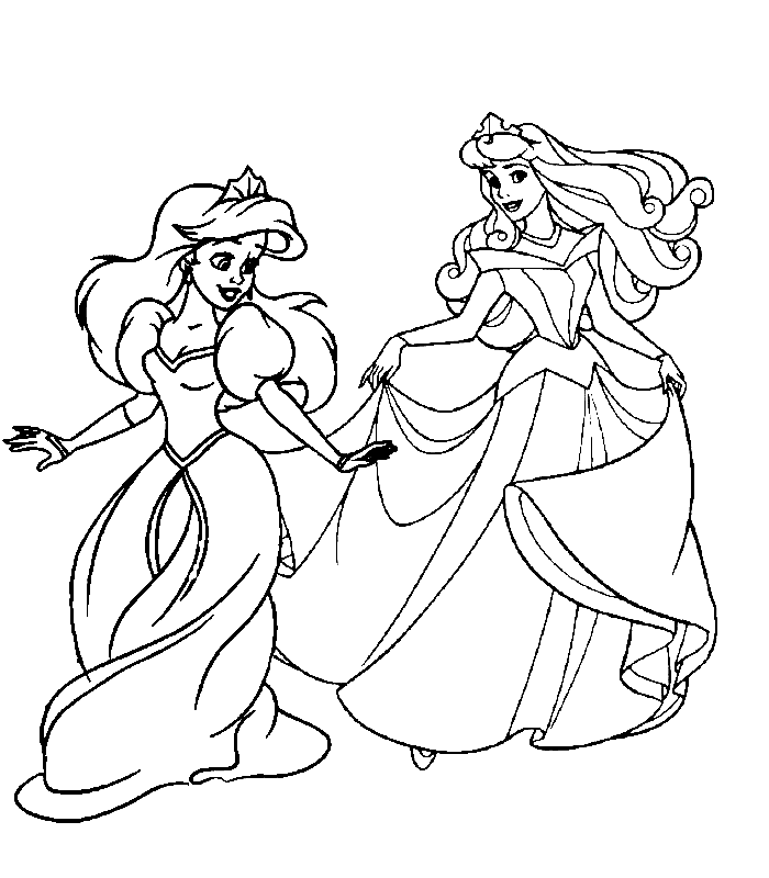 p is for princess coloring pages - photo #25