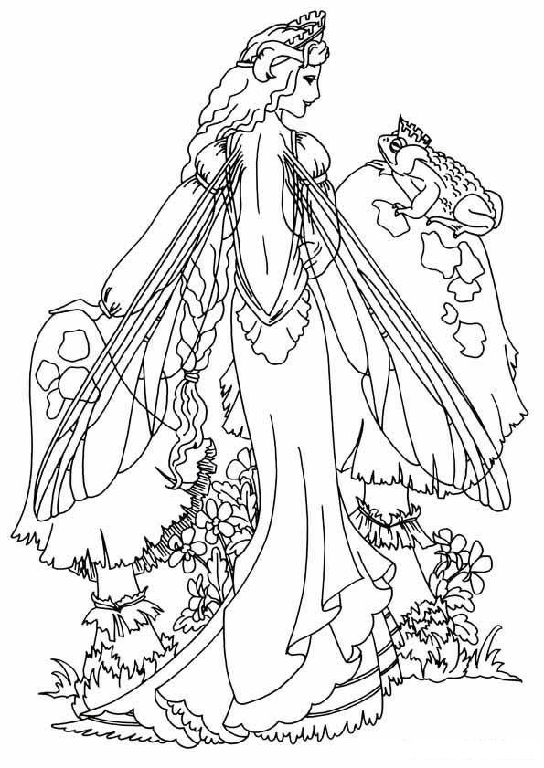 fairies and mermaids coloring pages - photo #47