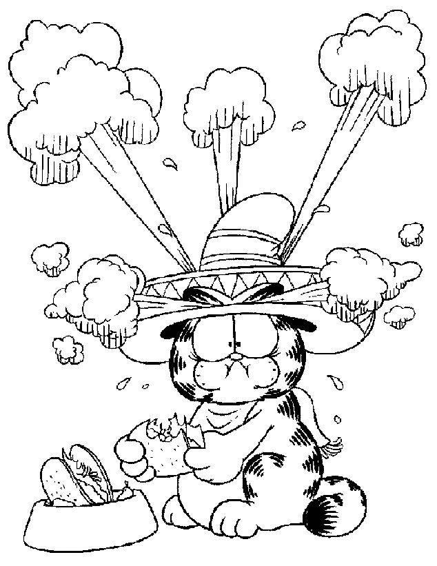 garfield coloring in pages - photo #21