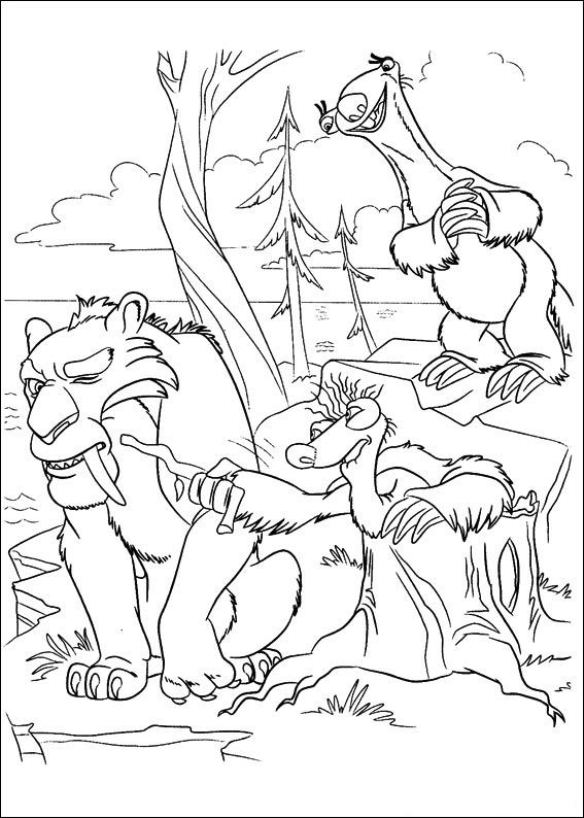 ice age 4 shira coloring pages - photo #35