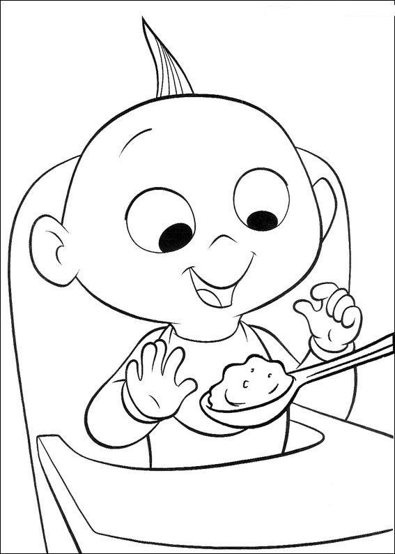 baby coloring food pages - photo #2