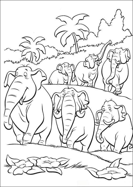 safari animals and kilimanjaro coloring pages - photo #42