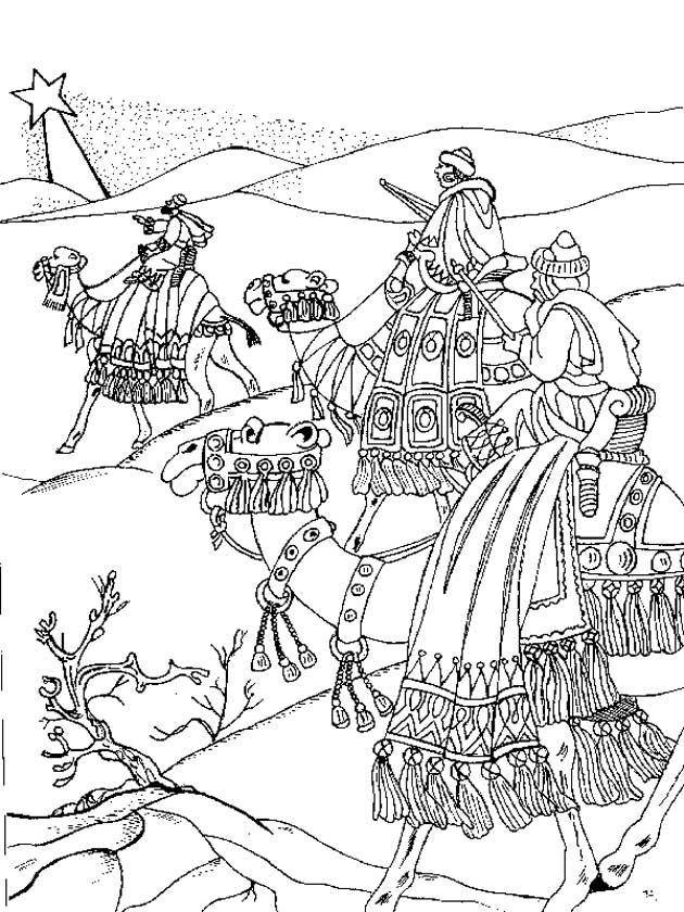 camel three kings bible coloring pages - photo #25