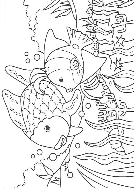 Print Mooiste vis van de zee kleurplaat