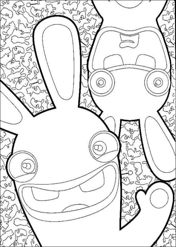 rabbids invasion coloring pages to print - photo #36