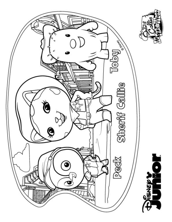 callies peck sheriff coloring pages - photo #29