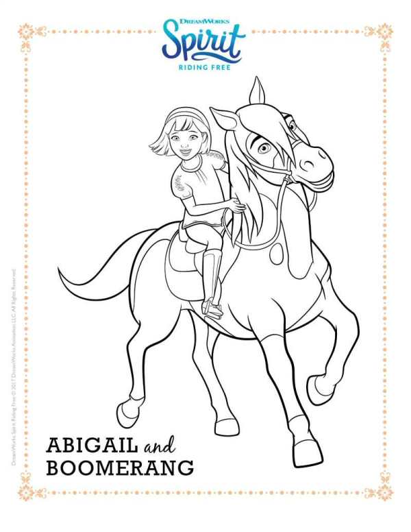 Print Abigail Boomerang kleurplaat