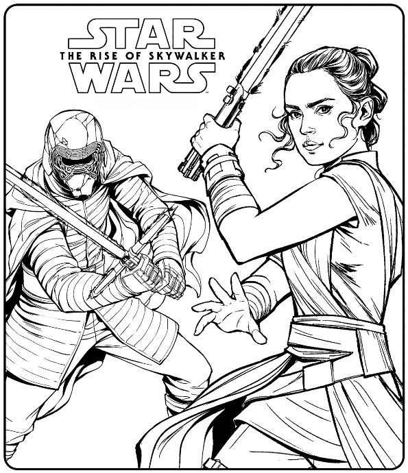 Print Star Wars The Rise of Skywalker kleurplaat