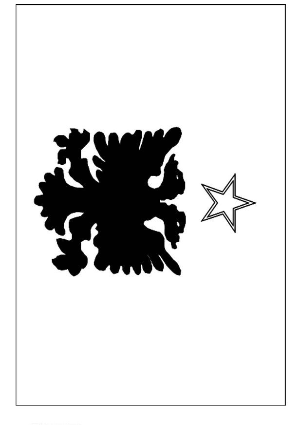 Print Vlag Albanië kleurplaat