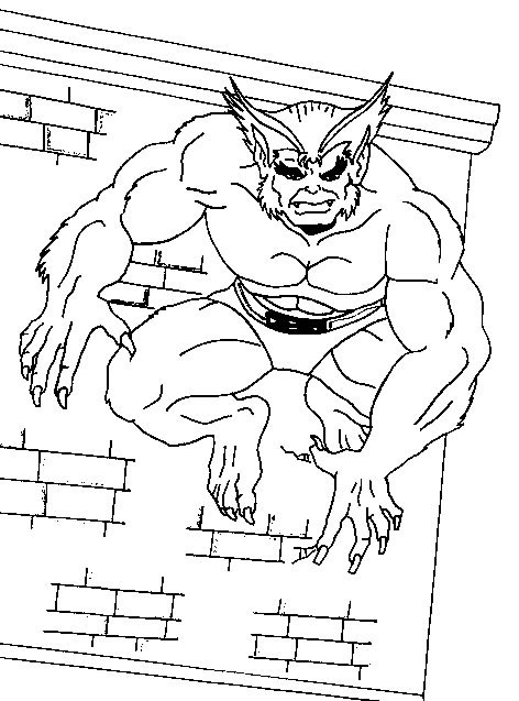 Print Wolverine kleurplaat