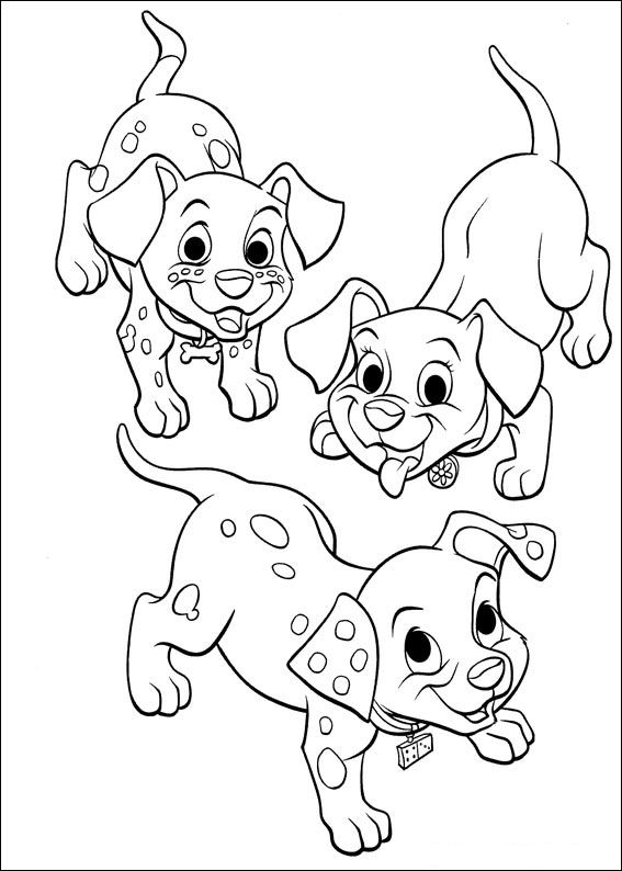 102 Dalmatiers 7, kleurplaat van 102 Dalmatiers