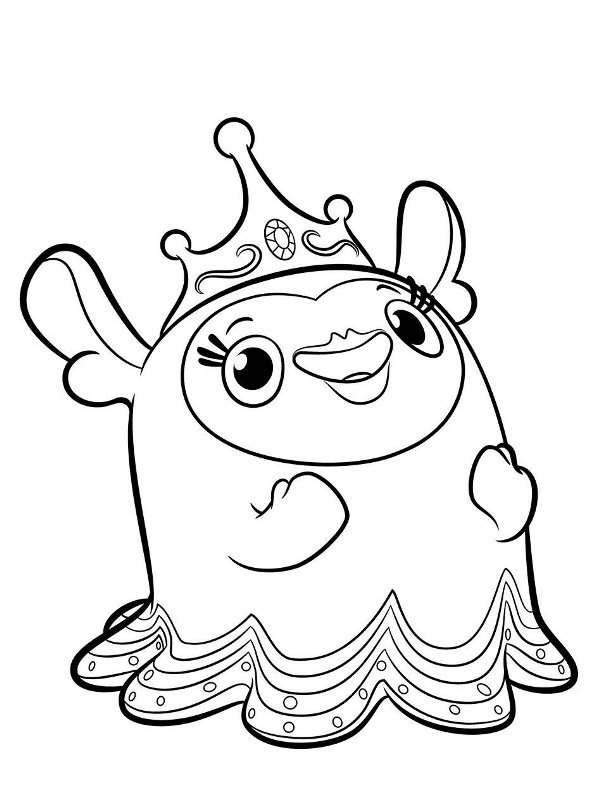 Princess Flug, kleurplaat van Abby Hatcher