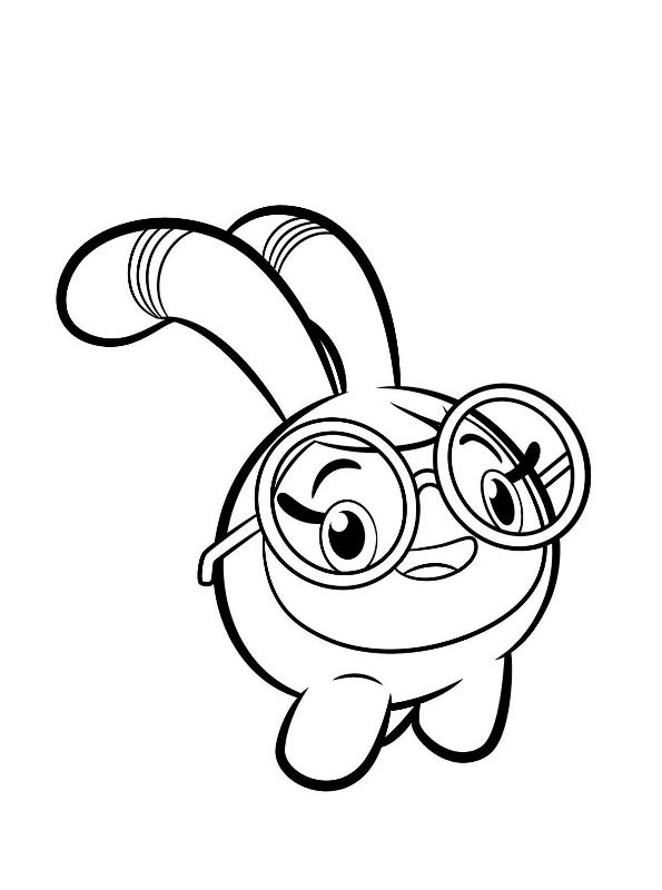 Squeaky Peeper Fa, kleurplaat van Abby Hatcher