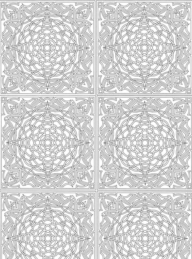 Abstract voor volwassenen 12, kleurplaat van Abstract voor volwassenen