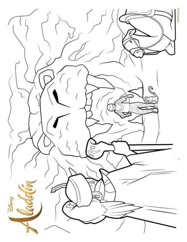 Jafar, kleurplaat van Aladdin 2019