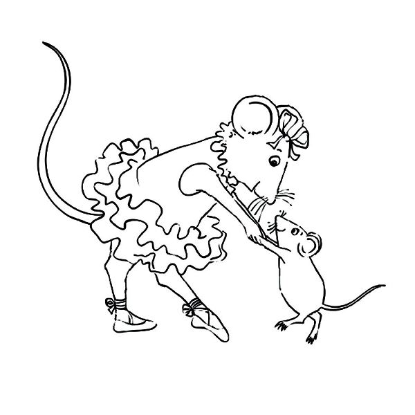 Angelina Ballerina 10, kleurplaat van Angelina Ballerina