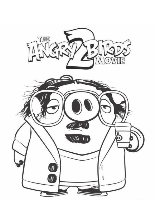 Garry, kleurplaat van Angrie Birds Movie 2
