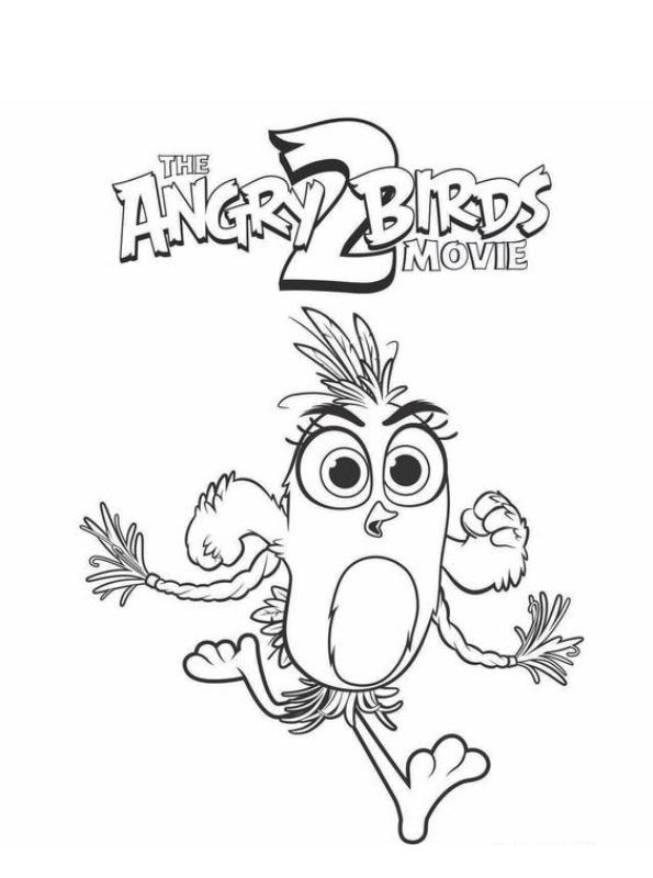 Silver, kleurplaat van Angrie Birds Movie 2