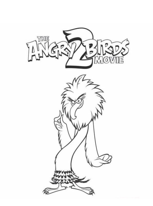 Zeta, kleurplaat van Angrie Birds Movie 2