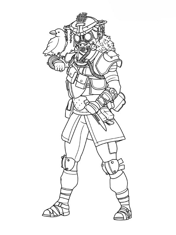 Bloodhound, kleurplaat van Apex Legends