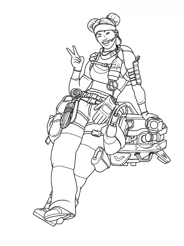 Lifeline, kleurplaat van Apex Legends