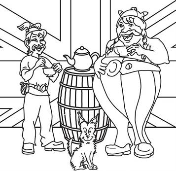 Asterix en Obelix bij de Britten