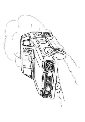 4x4 terreinwagen, kleurplaat van Auto