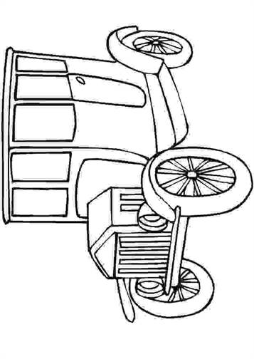 Oldtimer 1, kleurplaat van Auto