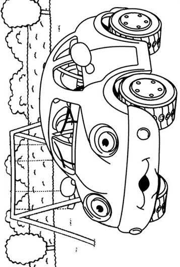 Auto 2, kleurplaat van Auto