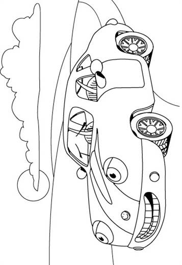 Auto 7, kleurplaat van Auto