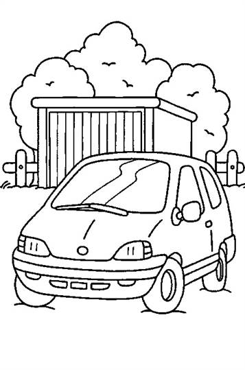 Auto 8, kleurplaat van Auto