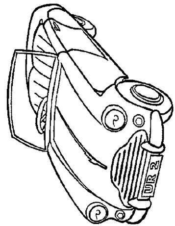 Auto 16, kleurplaat van Auto