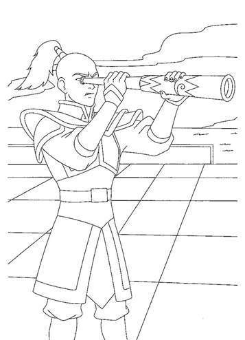 Prins Zuko 2, kleurplaat van Avatar