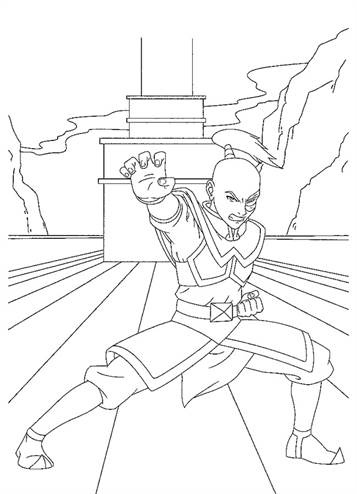 Prins Zuko 3, kleurplaat van Avatar