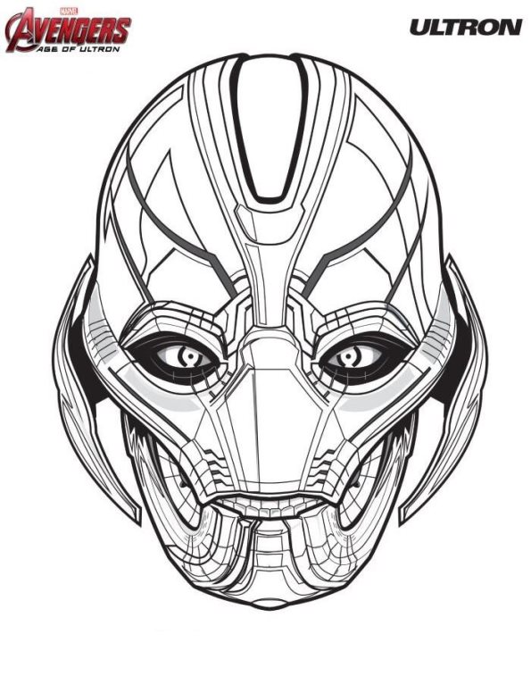 Ultron, kleurplaat van Avengers