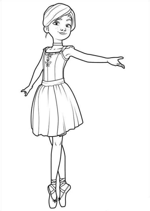 Félicie, kleurplaat van Ballerina
