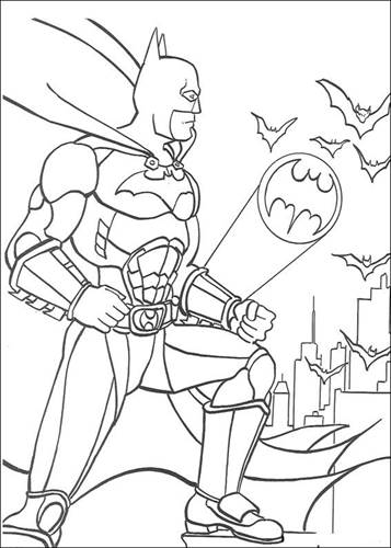 Batman 2, kleurplaat van Batman