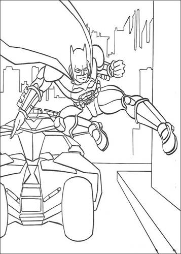 Batman 4, kleurplaat van Batman