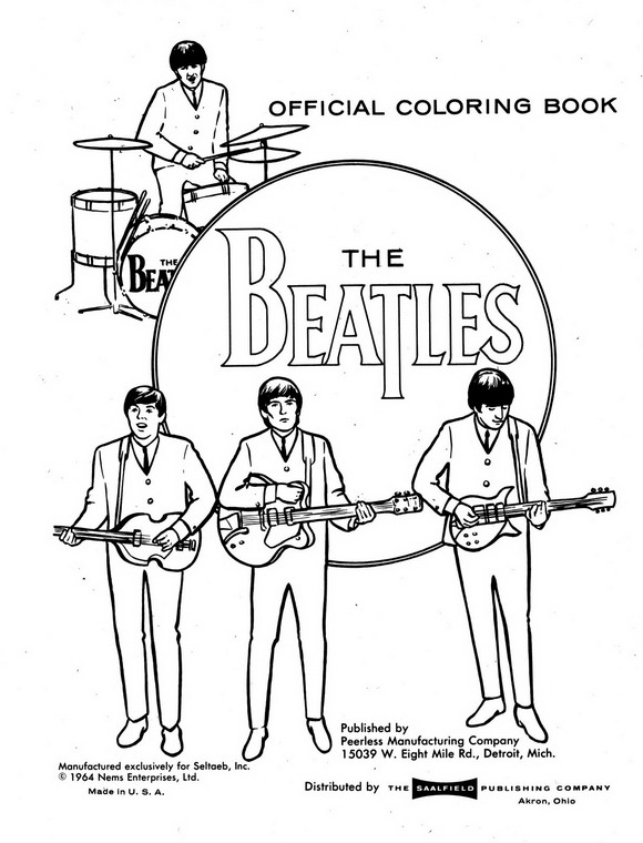 Print Beatles kleurplaat