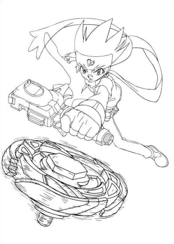 Gingka pegasus, kleurplaat van Beyblade