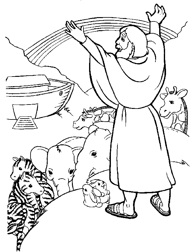 Noah roept de dieren