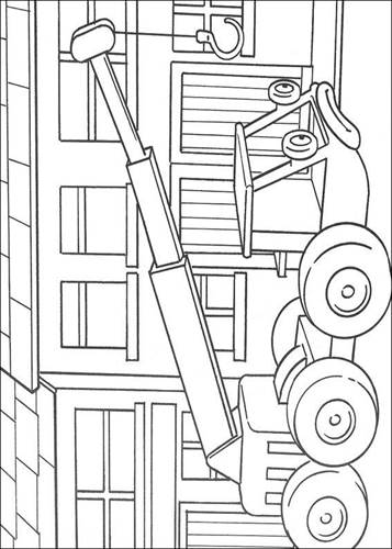Liftie 1, kleurplaat van Bob de Bouwer