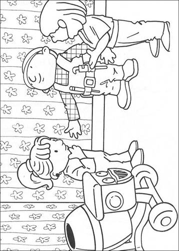 Bob de Bouwer 8, kleurplaat van Bob de Bouwer