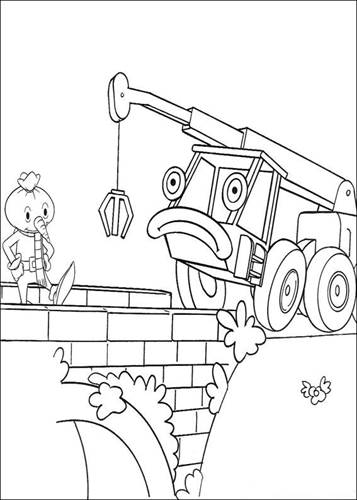 Bob de Bouwer 39, kleurplaat van Bob de Bouwer