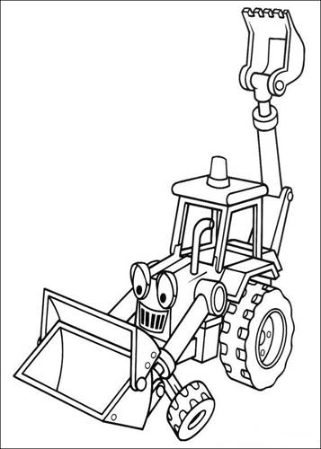 Bob de Bouwer 24, kleurplaat van Bob de Bouwer