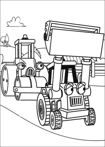 Bob de Bouwer 33, kleurplaat van Bob de Bouwer