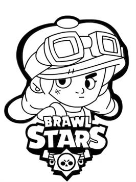 jessie, kleurplaat van Brawl Stars