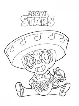 Poco Brawl Stars, kleurplaat van Brawl Stars